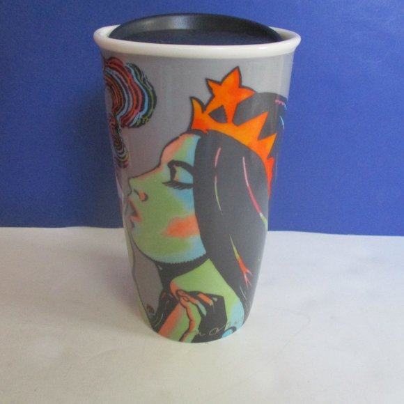 2 -- Starbucks Tumblers New Florida in Box and Used Mermaid Drinking Coffee - Picture 3 of 10